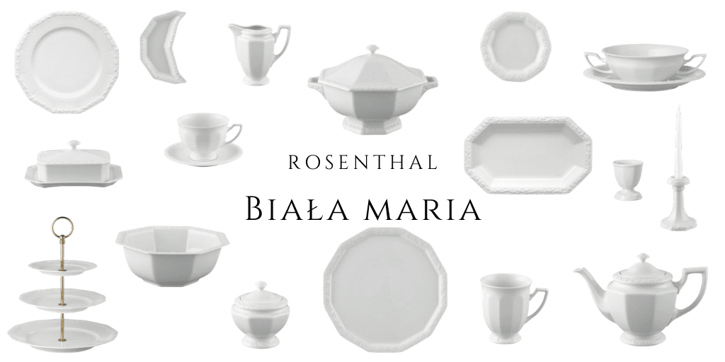 biała maria rosenthal serwis kawowy obiadowy elementy historia