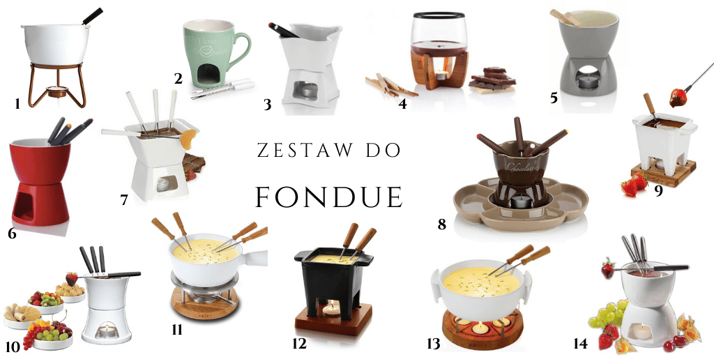 gdzie znaleźć zestaw do fondue ceramiczny biały ze szkła