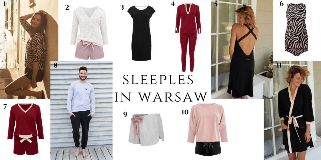sleeples in warsaw polskie piżamy bawełniane piżama z bawełny