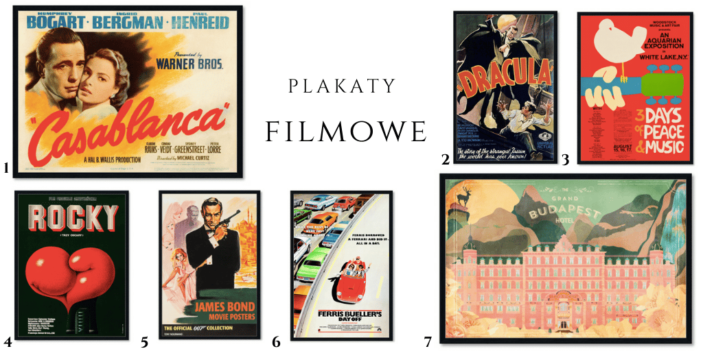 plakaty filmowe posterlounge retro vintage stare kolorowe galeria na ścianie