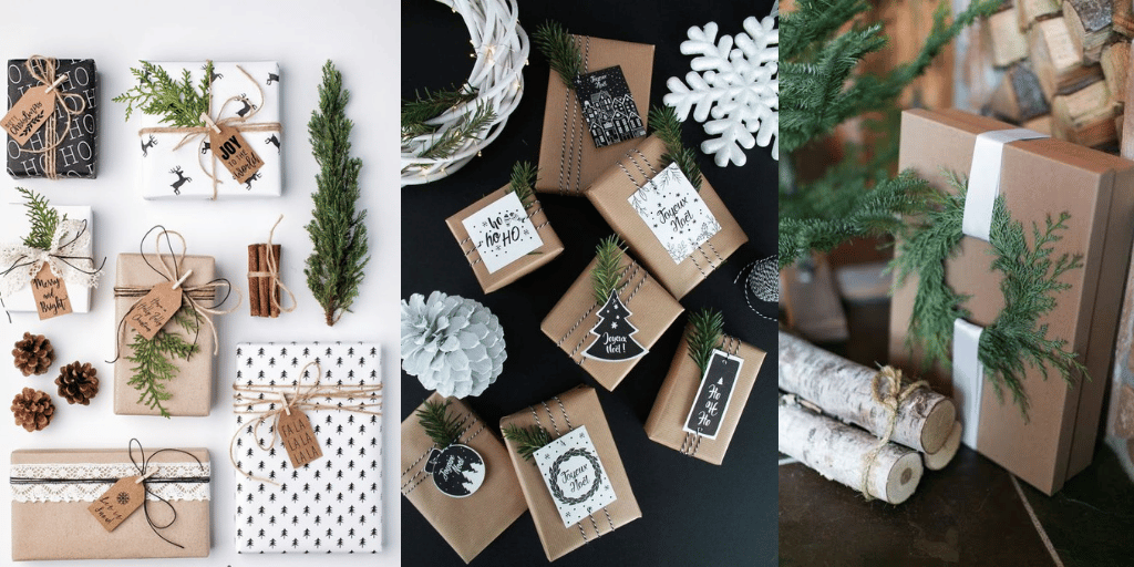 szybkie i łatwe metody na pakowanie prezentów na Boże Narodzenie wieniec tuja 