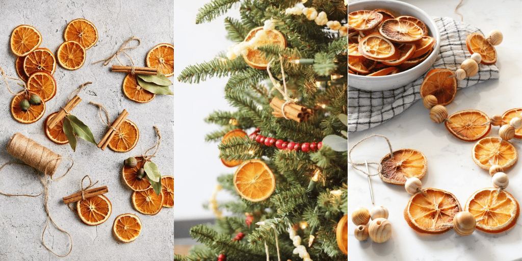 suszone pomarańcze osoby choinkowe naturalne dekoracje świąteczne