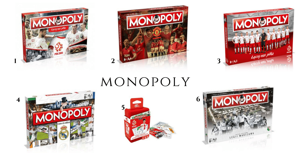 monopoly z piłką nożną polskie wydania 