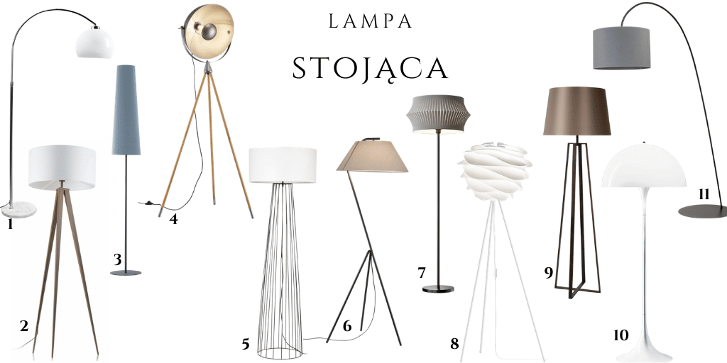lampa stojąca z tkaninowym kloszem elegancka ponadczasowa gdzie kupić lampy.pl