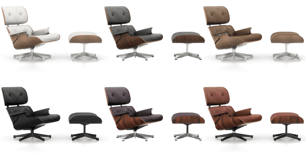 lounge chair w różnych kolorach brązowy biały czarny 