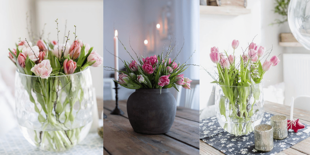 kompozycje z tulipanów wazon różowe tulipany 