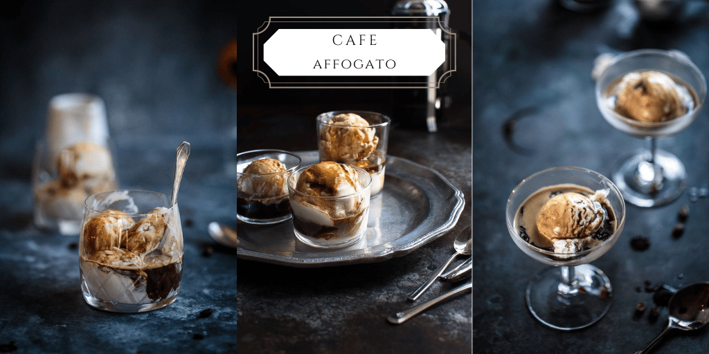 Cafe Affogato deser lodowy z kawą espresso jak zrobić przepis 