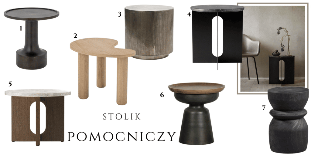 stoliki pomocnicze gdzie kupić najlepsze czarne proste minimalistyczne nowoczesny stolik do postawienia obok kanapy 