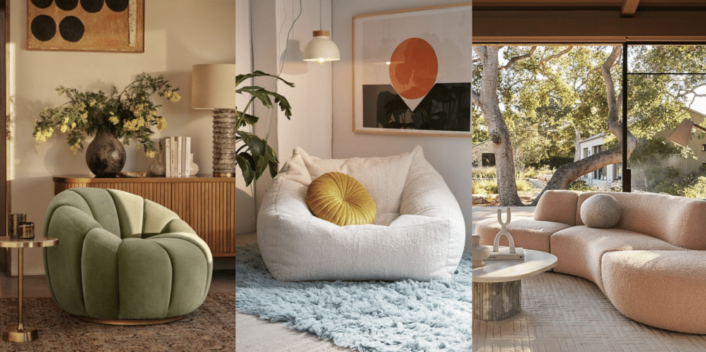 kolorowa kanapa i fotel w salonie jakie kolorowe poduszki wybrać